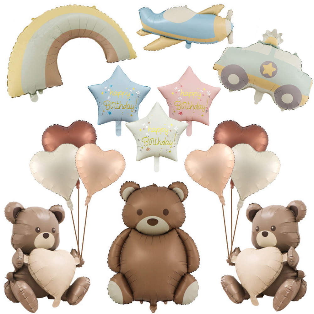 Big Matte Brown Bear Foil Ball - Confetti Balloon Set 리뷰 및 가격