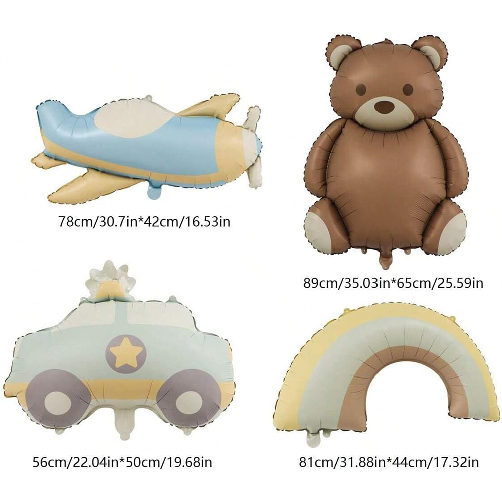 Big Matte Brown Bear Foil Ball - Confetti Balloon Set 리뷰 및 가격
