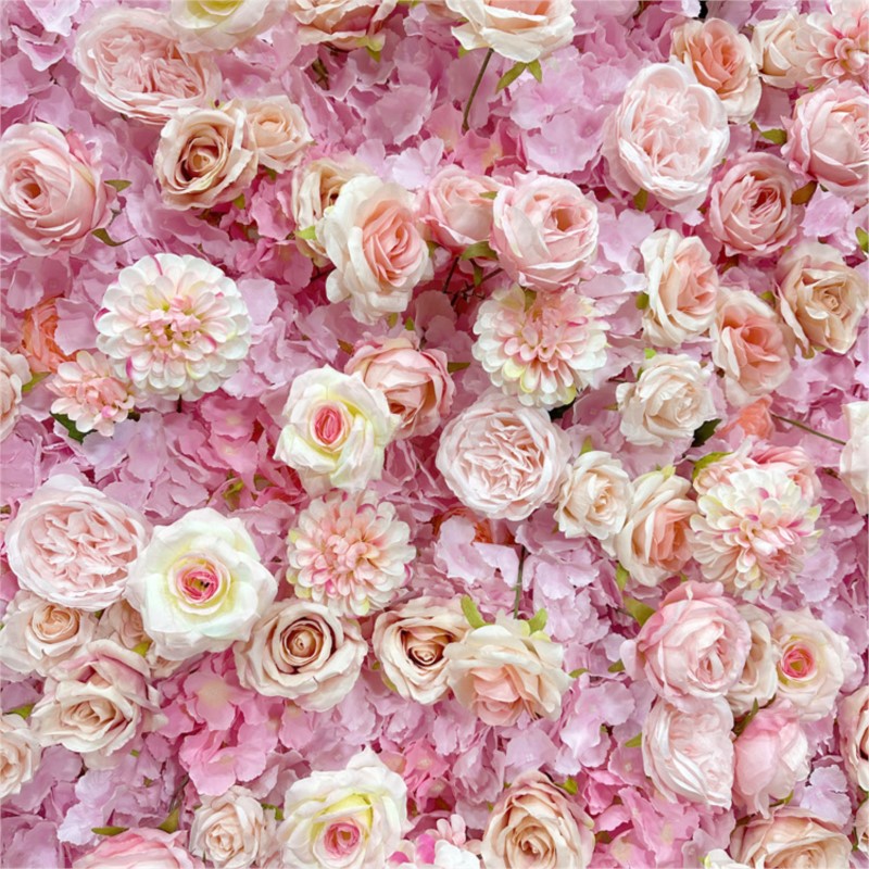 Uflower Pink Rose Hydrangea Cl - Wedding Backdrop Curtain 리뷰 및 가격