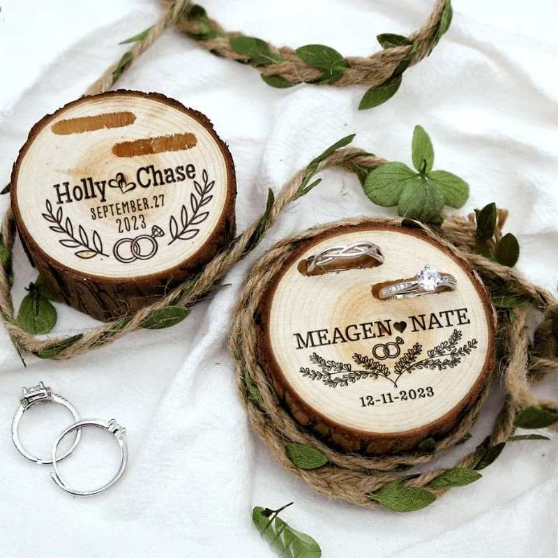 1PCS Free Custom Tree Wooden S - Ring Bearer Pillow 리뷰 및 가격