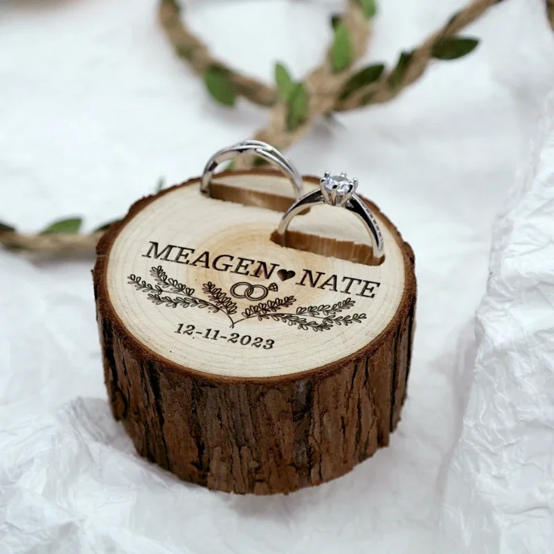 1PCS Free Custom Tree Wooden S - Ring Bearer Pillow 리뷰 및 가격