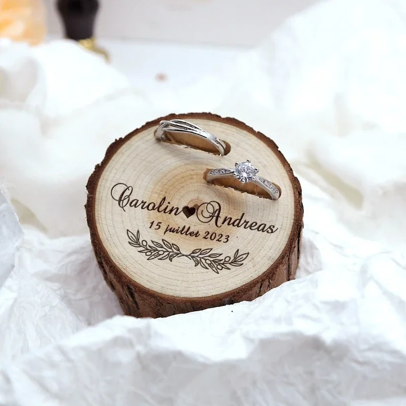 1PCS Free Custom Tree Wooden S - Ring Bearer Pillow 리뷰 및 가격