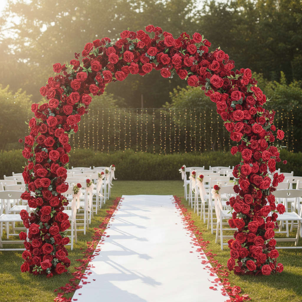 Factory Silk Handmade Soft Dur - Wedding Arch Flower 리뷰 및 가격