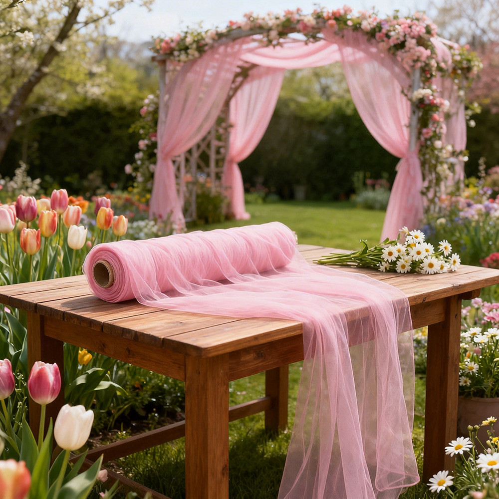 Extra Long Semi Transparent Tu - Wedding Backdrop Curtain 리뷰 및 가격