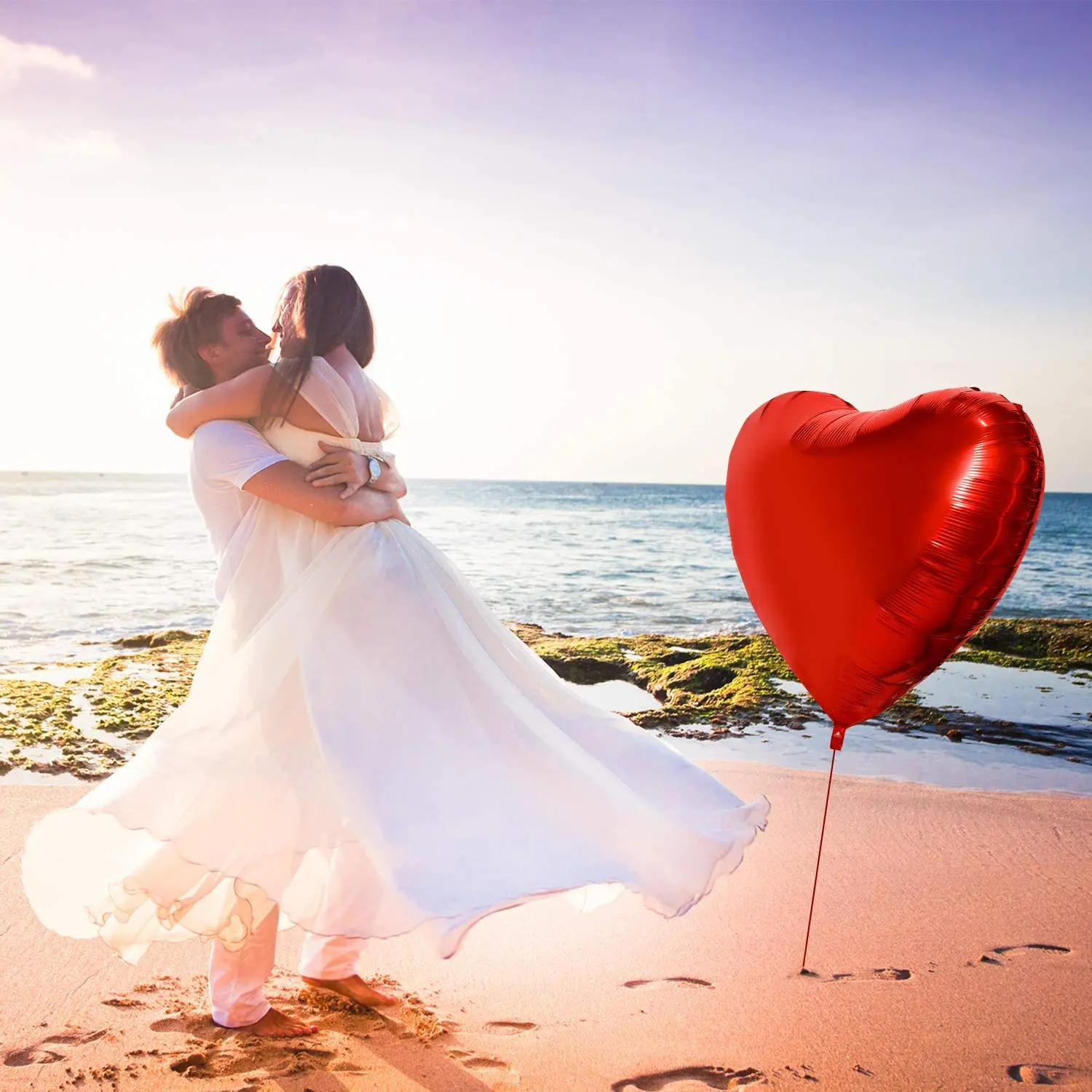 1/2pcs 36 inches Heart balloon - Wedding Qq 리뷰 및 가격