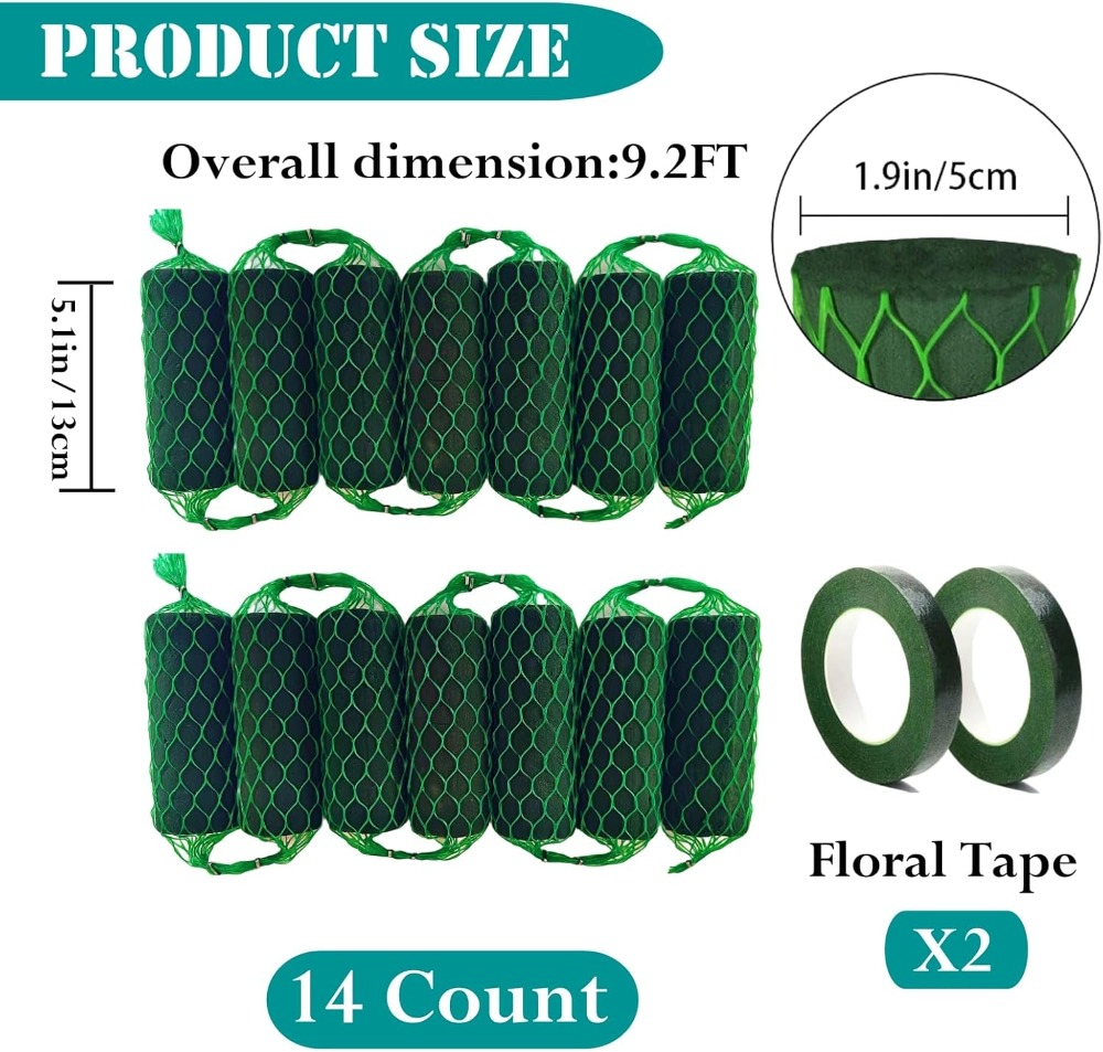 14Pcs 9.2Ft Floral Foam Garlan - Wedding Arch Flower 리뷰 및 가격