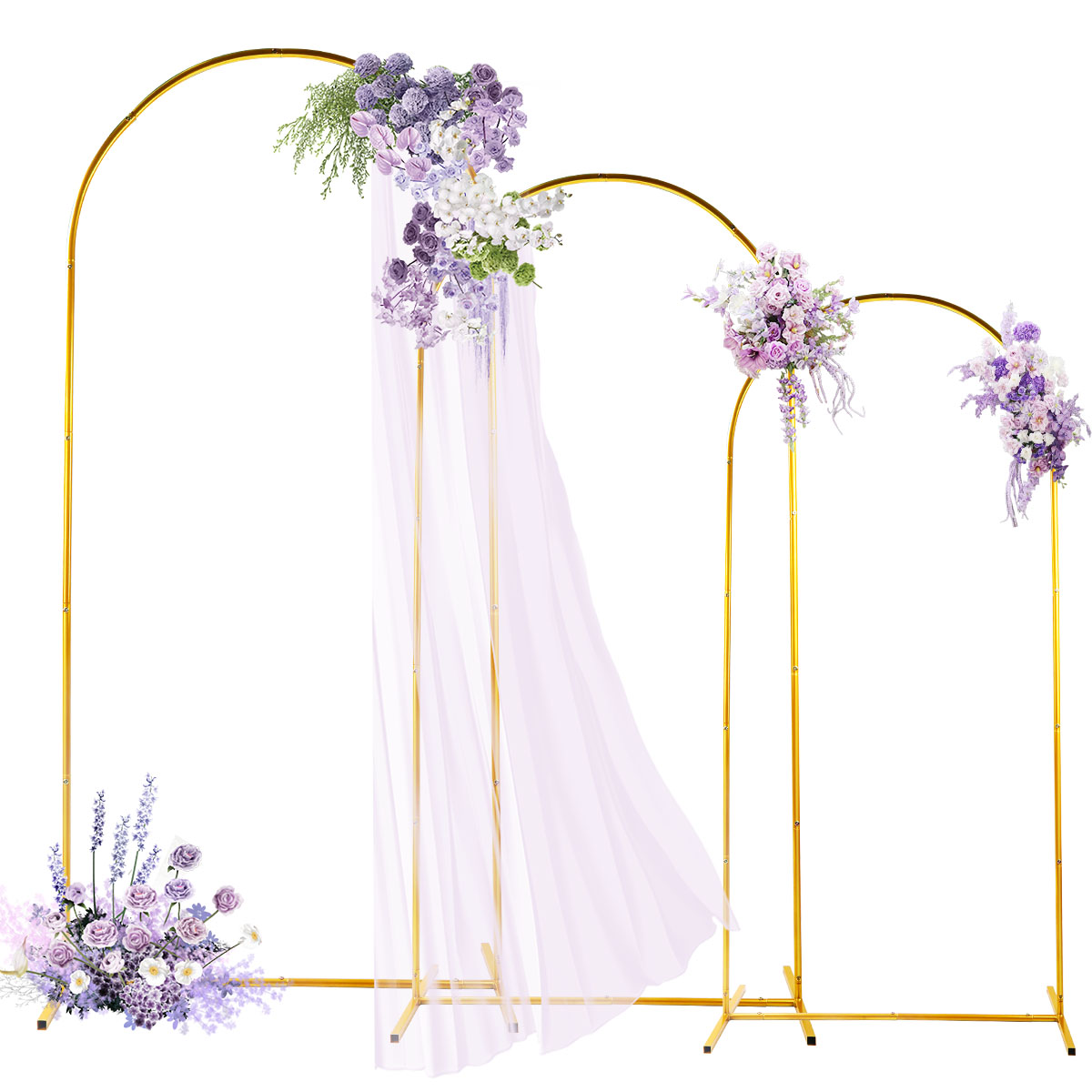 3Pack Golden Metal Arch Kits,  - Confetti Balloon Set 리뷰 및 가격