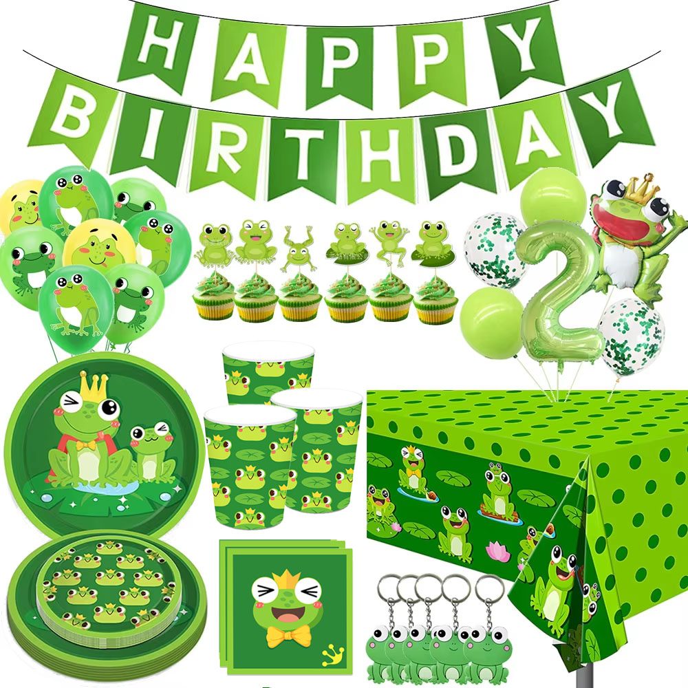 Frog Birthday Party Decoration - Confetti Balloon Set 리뷰 및 가격