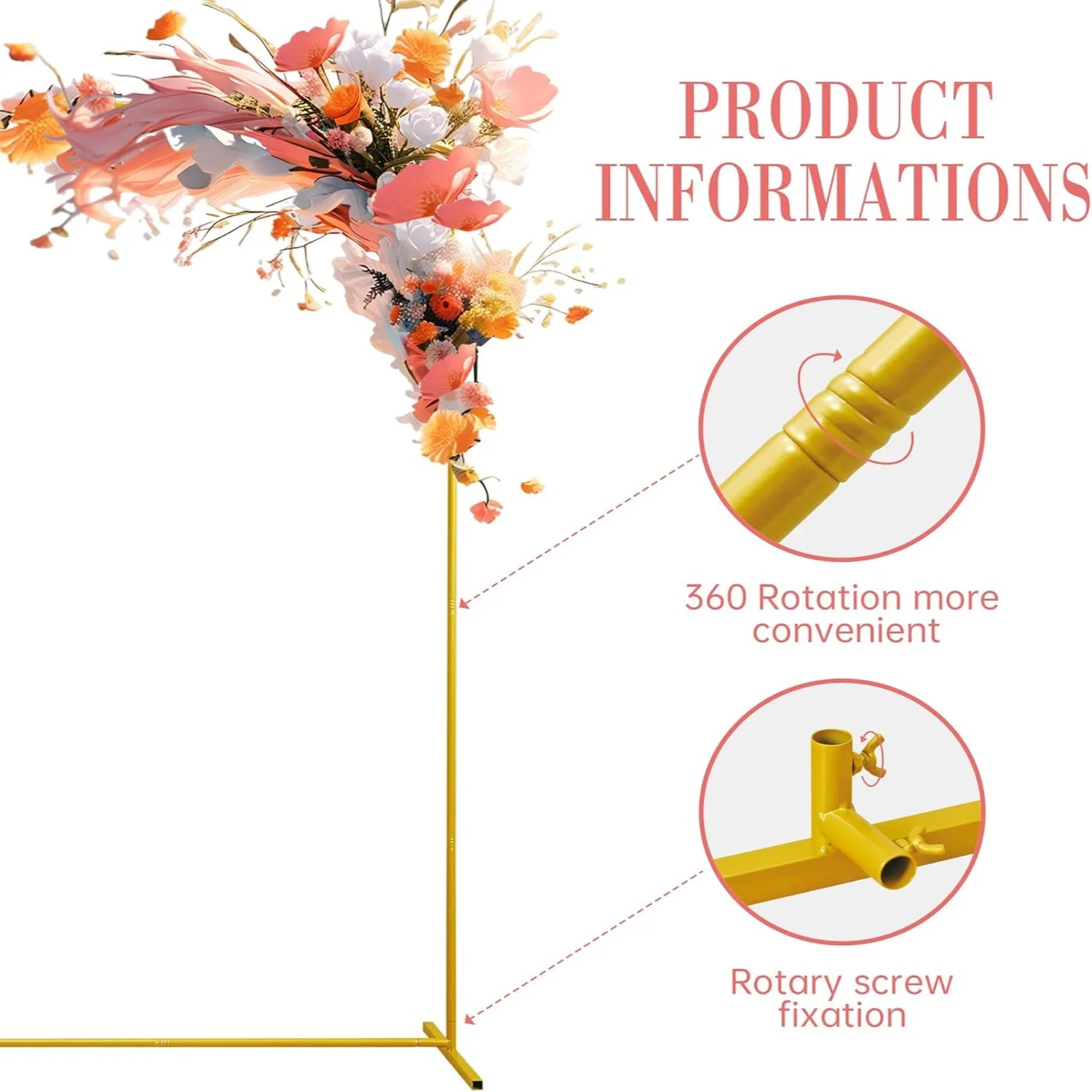 Gold Wedding Arches Square Bac - Confetti Balloon Set 리뷰 및 가격