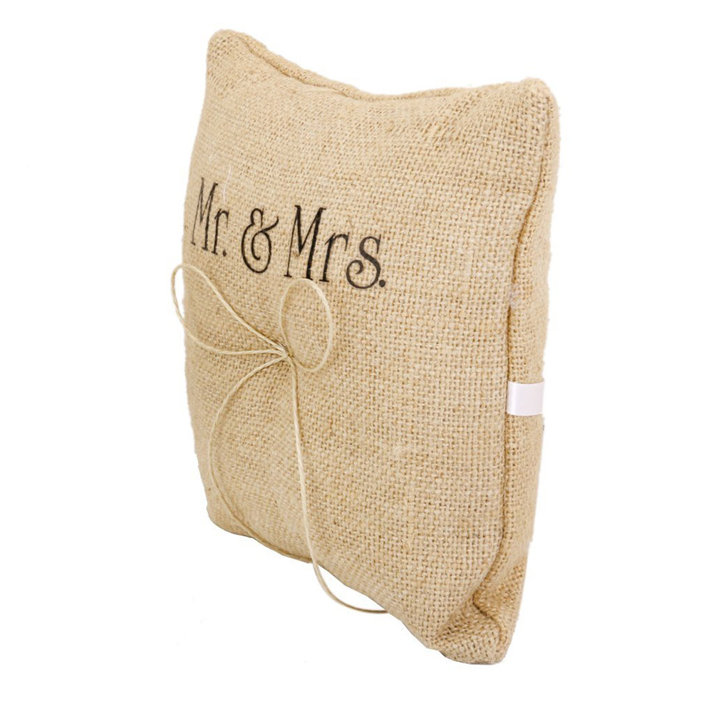 Rustic Burlap Ring Pillow Hand - Ring Bearer Pillow 리뷰 및 가격