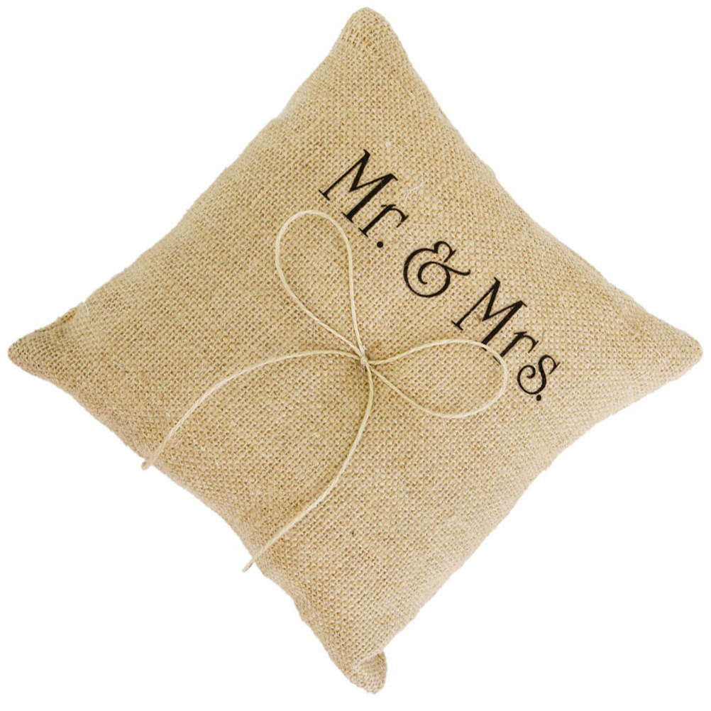 Rustic Burlap Ring Pillow Hand - Ring Bearer Pillow 리뷰 및 가격